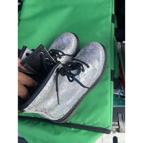 Dr. Martens Women's 1460 Pascal J Metallic Leather Boots Size 4 US New Authentic - Picture 12 of 15